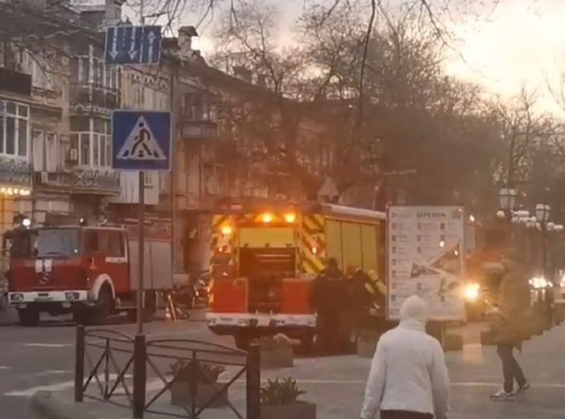 Ukrainisches Theater in Odessa in Brand geraten