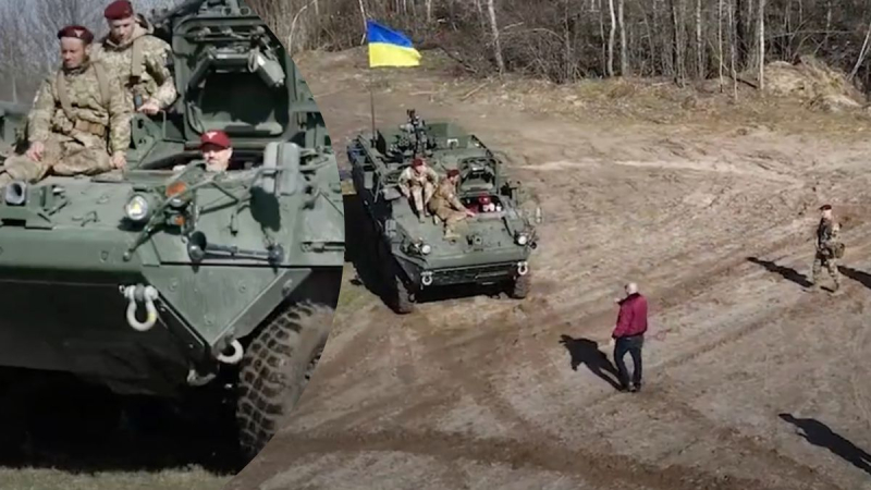 Stryker und Cougar sind bereits in der Ukraine: Reznikov arrangierte eine „Probefahrt“ für neue Geräte aus die USA 