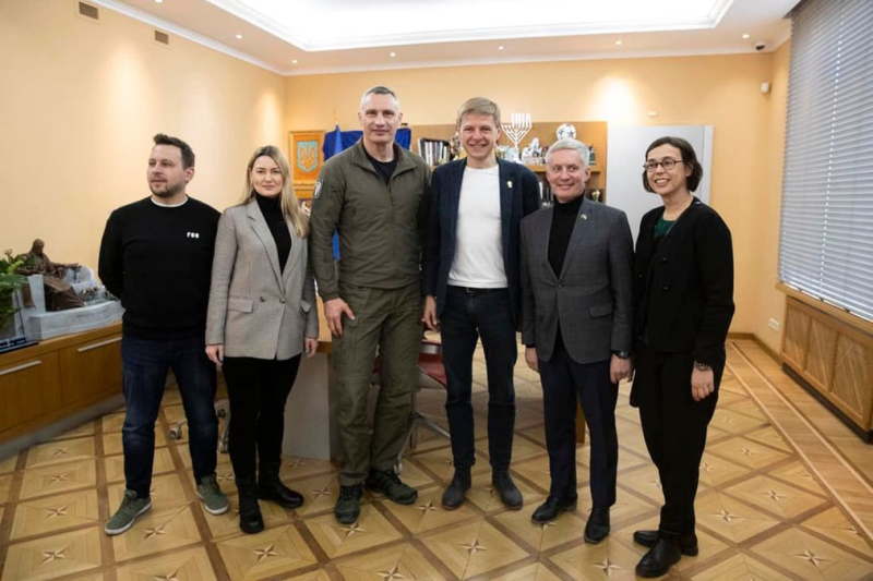 Klitschko traf sich mit dem Bürgermeister von Vilnius, Shimashius: Erörterung der Zusammenarbeit beim Wiederaufbau von Kiew nach dem Krieg