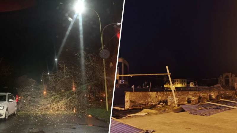 Dächer und Zäune wurden abgerissen: Ein starker Orkan verursachte Ärger in Uzhgorod