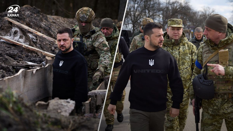 Unter der Nase des Feindes: Selenskyj besuchte die ukrainische Grenze zu Russland