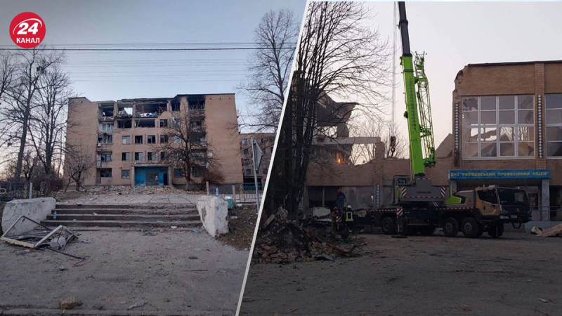 Drohnenangriff in Rzhishchevo: gruselige Nachwirkungsfotos