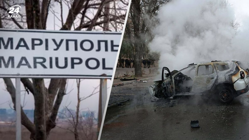 Das Auto eines der Besatzungskommandanten könnte in Mariupol explodiert sein