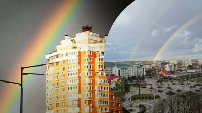 Ein doppelter Regenbogen leuchtete über Kiew, Lemberg und Odessa: Das Foto raubt Ihnen den Atem