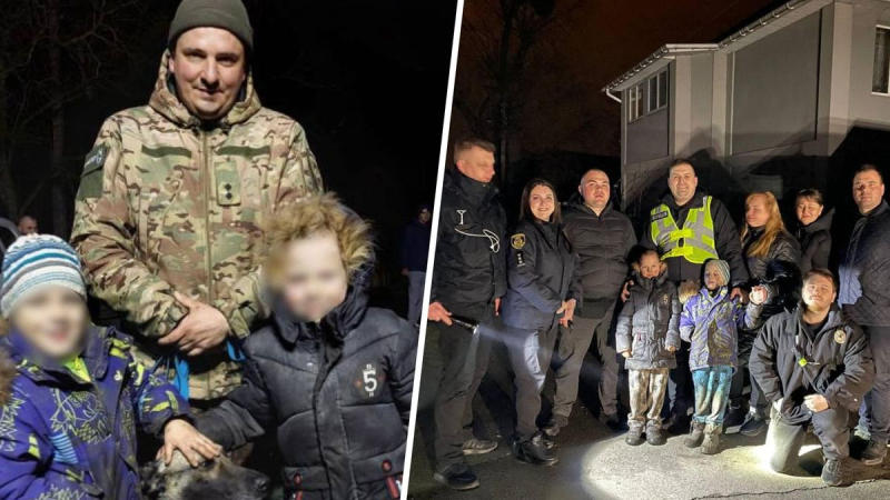 Sie verließen ihr Zuhause: Sie suchten nach zwei 7-jährigen Zwillingen in der Region Kiew night