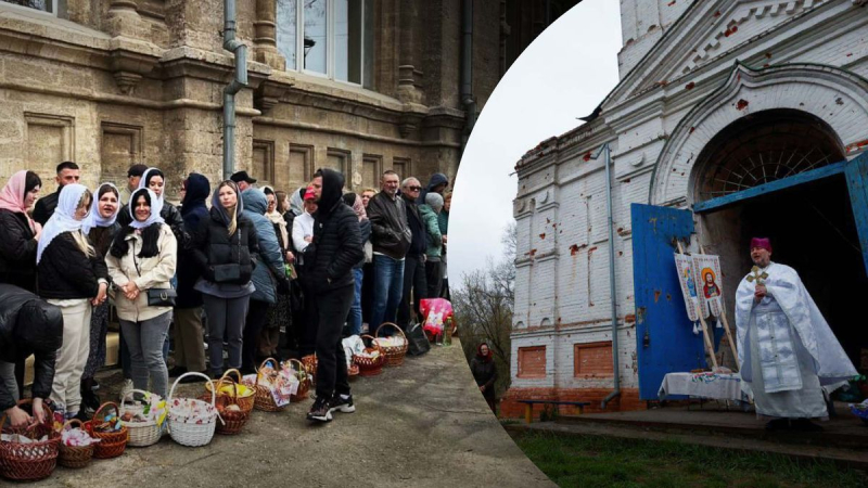 Ab früh morgens kilometerlange Schlangen vor Tempeln: Wie Menschen Ostern in Kiew segnen und anderen Städten