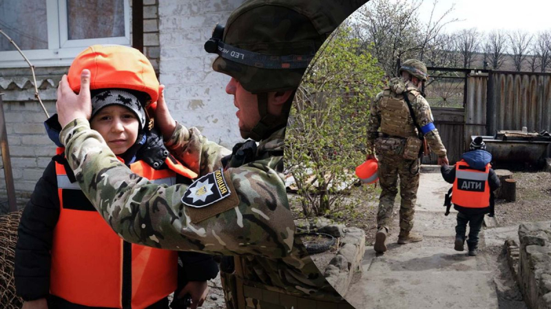 Versteck in einem Schrank vor Beschuss: 2 Familien mit Kindern wurden aus der brennenden Avdiivka geholt