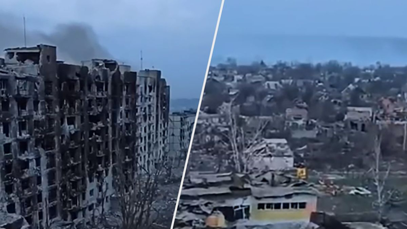 Wie Bakhmut von den Russen zerstört aussieht: traurige Aufnahmen aus einer heruntergekommenen Stadt