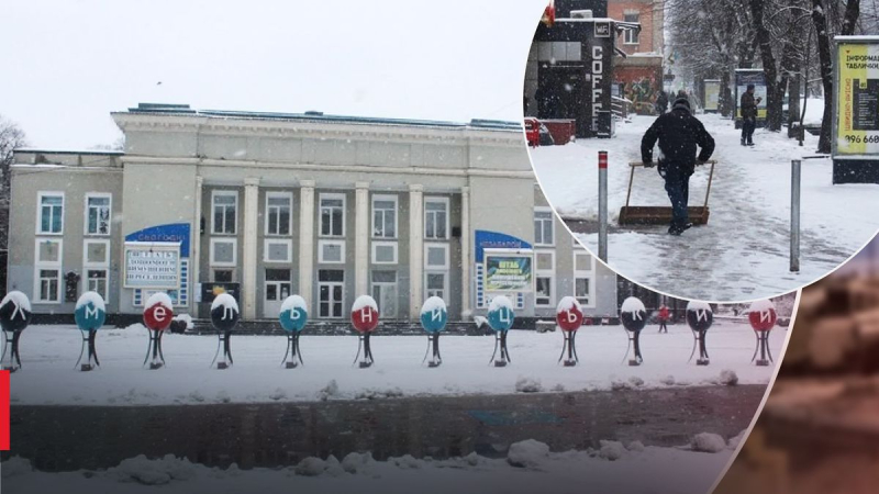 April-Blizzard: Chmelnyzki mit Schnee bedeckt – Foto und Video von schlechtem Wetter