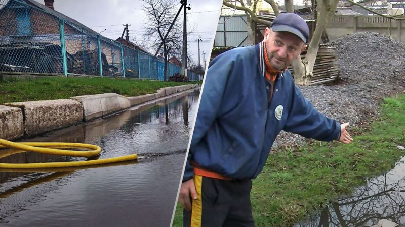 In Wolyn kommt es zu einer großflächigen Überschwemmung: Traktoren versinken auf den Feldern, Menschen versinken Wasser aus Häusern pumpen