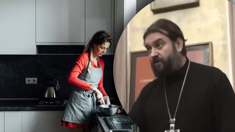Der nach Russland geflohene Skandalpriester der russisch-orthodoxen Kirche fordert Frauen zum Kochen auf Haferbrei und Vorhänge aufhängen