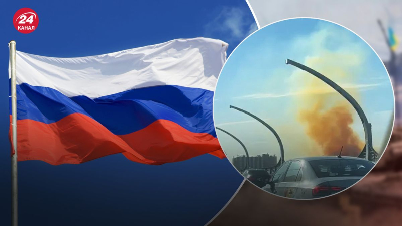 Russen sind in Panik: Eine riesige rote Rauchsäule ist über St. Petersburg aufgestiegen