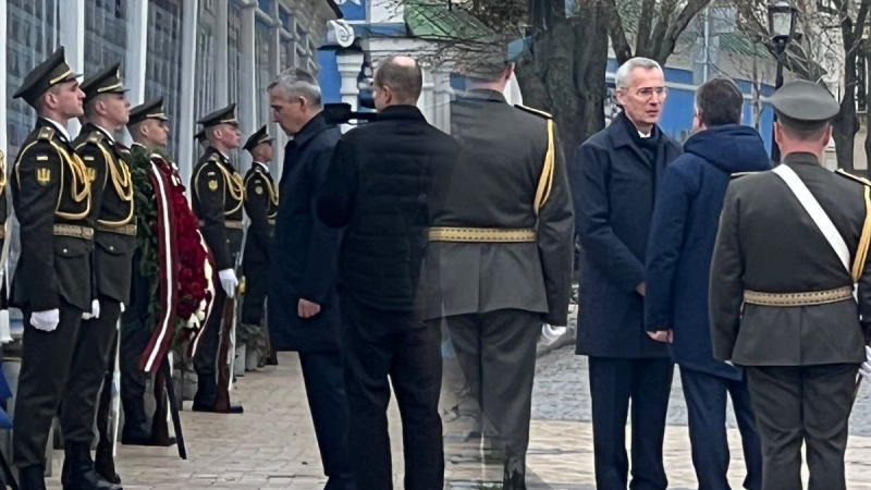 NATO-Generalsekretär Stoltenberg kommt in Kiew an: erste Aufnahmen vom Besuch