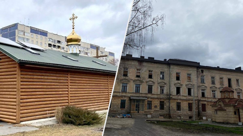 Die Kirche des UOC-MP auf Sykhiv, unter der Einwohner von Lemberg Streikposten errichteten, wird abgebaut in naher Zukunft