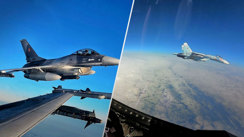 Rumänische F-16 von russischen Jägern abgefangen, die in die NATO-Zone fliegen