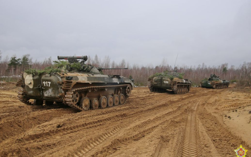 Belarus hat Militär verlegt Ausrüstung an die Grenze zu Litauen