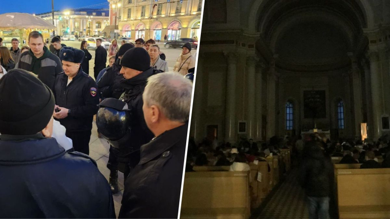 "Inkonsistente Aktion": OMON besuchte den Ostergottesdienst in der St. Petersburger Kirche