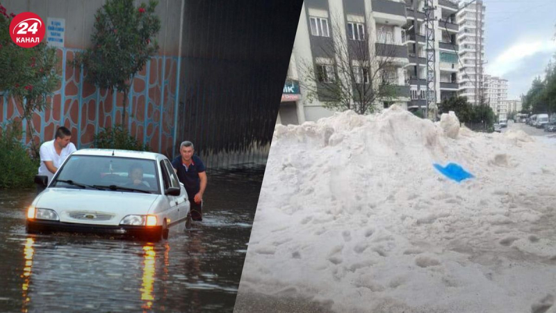 Hagel, Platzregen und heftiger Sturm: Die Südtürkei leidet unter schrecklichem Wetter