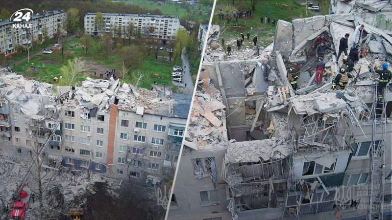 In Slowjansk wurde die Leiche des Vaters des toten Jungen als letztes herausgezogen die Trümmer