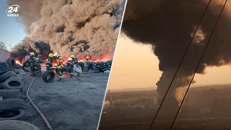 Wie eine kleine Apokalypse: In der Nähe von Moskau brach ein gewaltiges Feuer aus