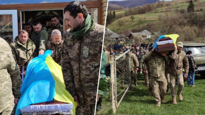 8 Kinder wurden zu Waisen: Der tote Krieger Ivan Bogdan wurde in Transkarpatien begraben