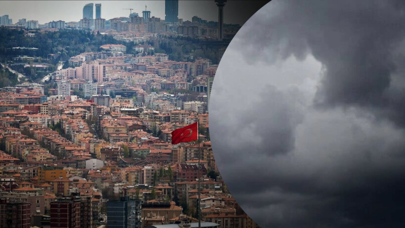 Das Sofa in die Luft gehoben: In Ankara ist ein schwerer Sturm aufgezogen