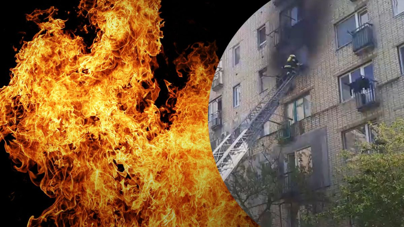In Kropywnyzkyj übergoss sich ein betrunkener Mann mit einer gefährlichen Lösung, zündete sich an und fing Feuer: die Wohnung hat Feuer gefangen