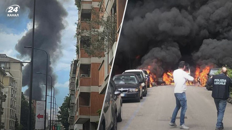 Eine gewaltige Explosion ereignete sich im Zentrum von Mailand: Autos brannten, eine Schule wurde evakuiert 