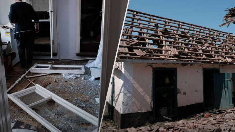 In Chotyn wurden durch die Trümmer der Shaheda Wohngebäude beschädigt: Fotos von den verheerenden Folgen des Angriff