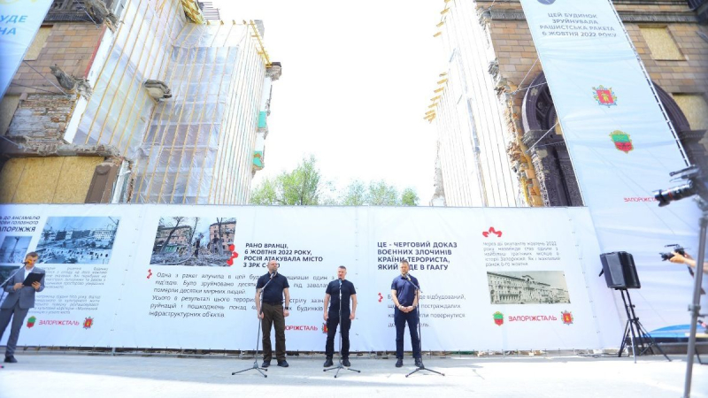 Metinvest wird 50 Millionen Griwna für den Wiederaufbau eines Hauses in Saporoschje bereitstellen, das von der Katastrophe betroffen war eine Rakete