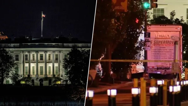 In den USA prallte ein Lastwagen gegen den Zaun des Weißen Hauses: Der Fahrer wurde festgenommen