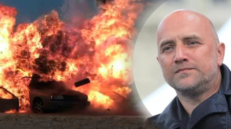 Explosion des Propagandisten Prilepin: Die Explosion war so stark, dass das Auto umgekippt ist