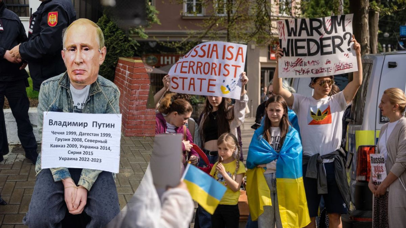 Die Welle der #UnitedWeWin-Aktionen rollt um die Welt: Die Menschen fordern Putin zum Amt in Den Haag vor Gericht gestellt