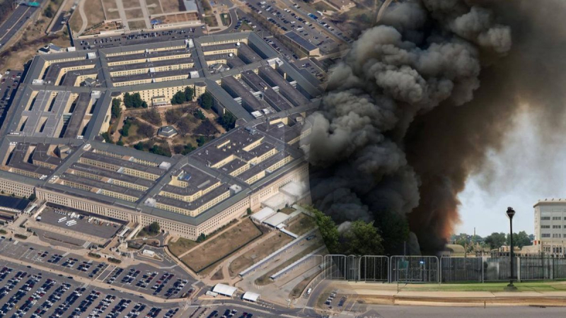 Menschen verbreiten, Behörden zucken mit den Schultern: Gefälschte „Foto“-Explosion in der Nähe des Pentagons ging viral“/></p>
<p _ngcontent-sc150=