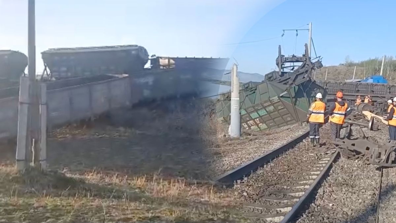 Müde und niedergeschlagen: 12 Waggons in Transbaikalien in Russland entgleist