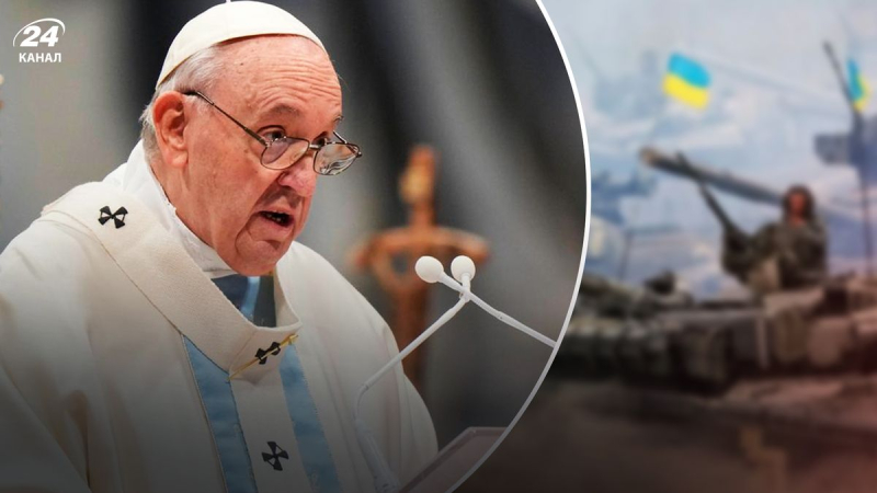 Unbekannt, – reagierte in Kiew auf die Erklärung des Papstes zur Friedensmission