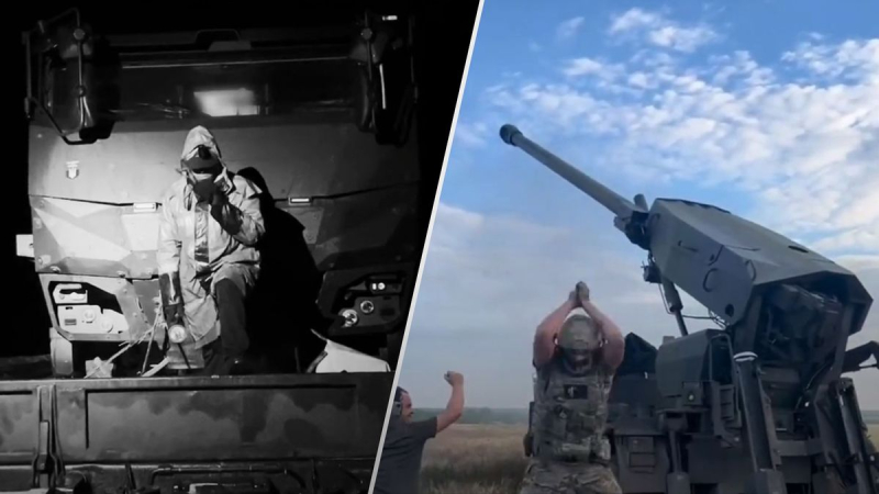 Wenn die Eindringlinge einschlafen, kommen die Cäsaren auf die Jagd: explosives Video des CAESAR-Selbst -Propelled Guns