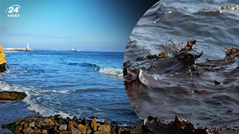 Ein unbekannter Ölteppich bildete sich im Meer an einem beliebten Strand von Odessa