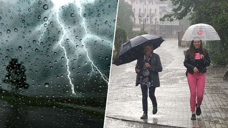 Heftige Regenfälle, Hagel und Sturmböen: Schlechtes Wetter zieht nach Lemberg und in die Region