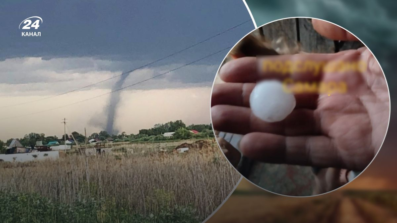Sogar der Himmel schickt Überraschungen auf die Köpfe der Russen: Ein Tornado traf die Region Samara