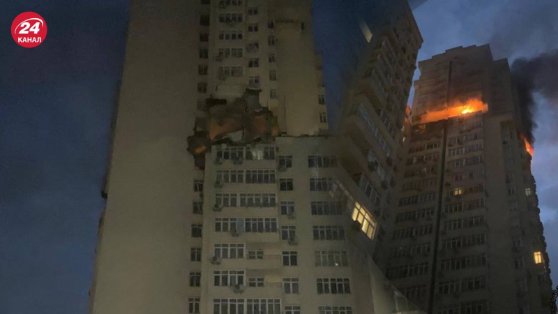 Trümmer fallen auf ein Hochhaus in Kiew: Es gibt Opfer, so viele Opfer hat zugenommen