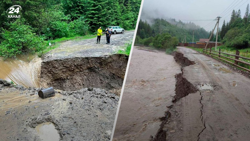 Prykarpattya wurde von starkem Unwetter heimgesucht: Aufgrund starker Regenfälle stieg der Wasserspiegel stark an