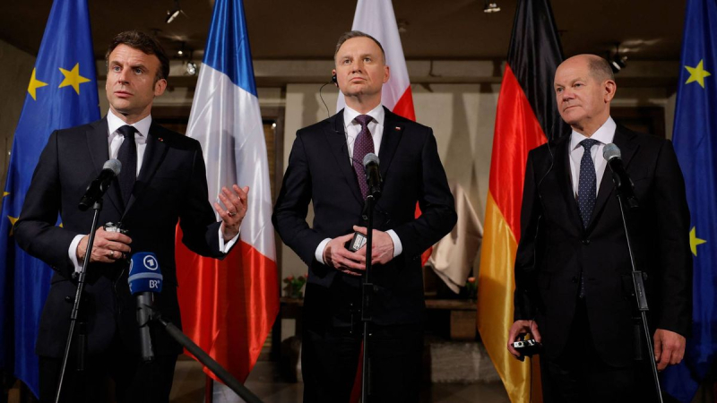 Sicherheitsgarantien und NATO-Beitritt der Ukraine: Was bedeutet das Treffen zwischen Macron, Scholz und Duda? 