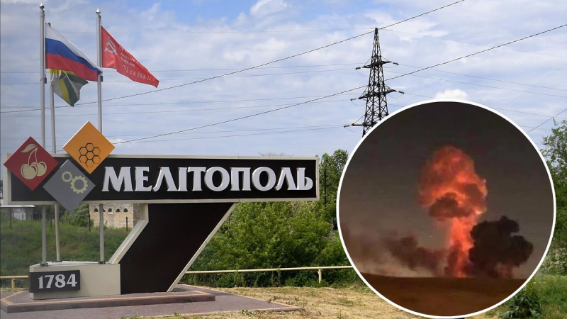 In der Nacht war in Melitopol eine Reihe lauter Explosionen zu hören: Es geht um die Detonation von feindliche Munition
