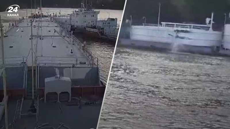 In Russland kollidierte ein Tanker mit einem betrunkenen Kapitän mit einem anderen Schiff und verschmutzte den Fluss Lena schwer 