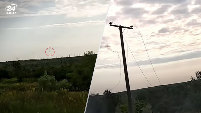 Ukrainische Verteidiger haben eine feindliche Su-25 von Igla aus abgeschossen: beeindruckende Aufnahmen