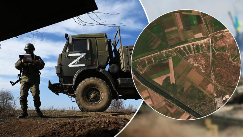 Wo sich die Besatzer auf den Kampf mit den Streitkräften der Ukraine vorbereiten: Satellitenfotos " lit" Russische Schützengräben auf der Krim