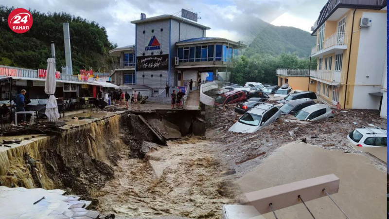 Häuser und Autos vom Wasser weggespült: Es wurde bekannt, dass es in Tuapse Opfer des Unwetters gab 