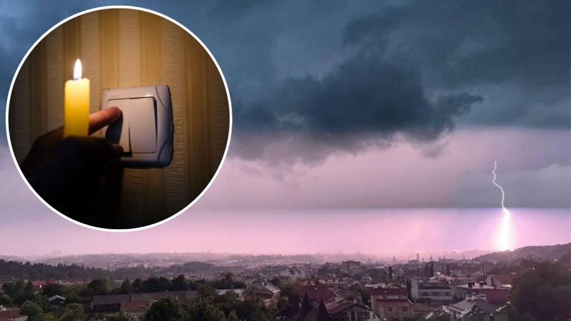 Mehr als fünfzig Siedlungen in der Region Lemberg blieben ohne Strom: Schuld daran ist das schlechte Wetter 