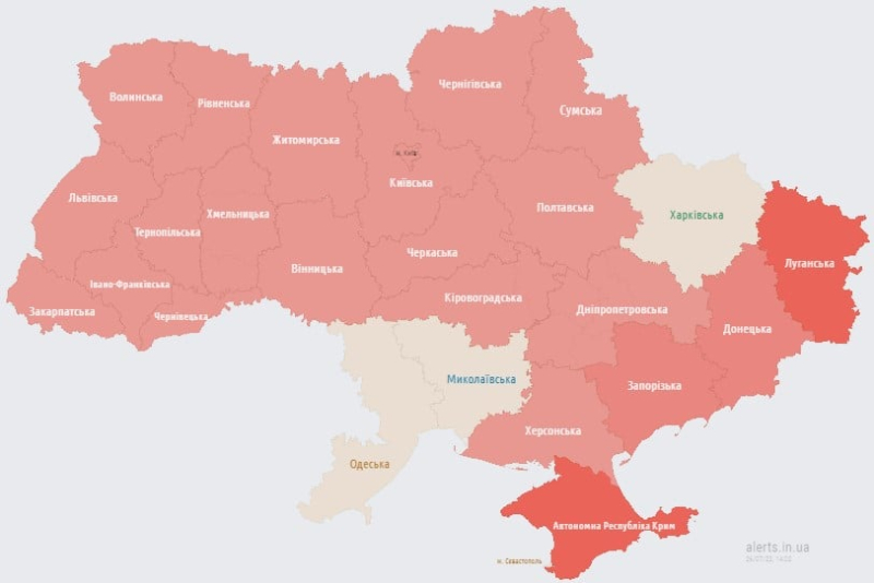 Massenluftalarm : In der Region Schytomyr sind Explosionen zu hören Region.</p>
<p >Die regionalen Behörden haben sich noch nicht zu den Explosionen in der Region Schytomyr während des Luftangriffs geäußert.</p>
<p>Es ist zu beachten, dass gegen 17:00 Uhr 12 feindliche Tu-95ms wird die Startlinien erreichen.</p>
<p>Russische Flugzeuge starteten um halb drei Uhr nachmittags vom Flugplatz Olenya in der Region Murmansk in der Russischen Föderation.</p>
<p>Ausgewachsener Krieg in der Ukraine dauert nun schon den 518. Tag.</p>
<p>Sie können die Lage in den Städten auf einer interaktiven Karte der Feindseligkeiten in der Ukraine verfolgen.</p>
<p>Weitere Informationen zum Krieg in der Ukraine finden Sie hier die Online-News im ICTV Facts-Artikel.</p>
</p></p>
<!-- relpost-thumb-wrapper --><div class=